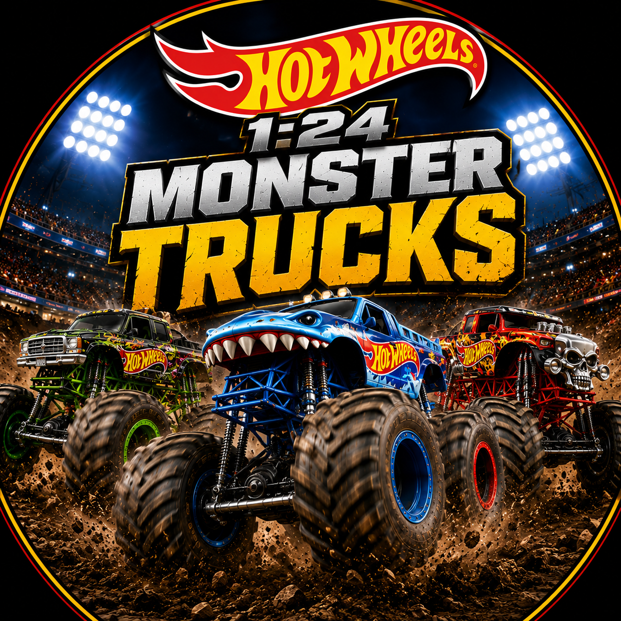 Hot Wheels 1:24 Monster Trucks