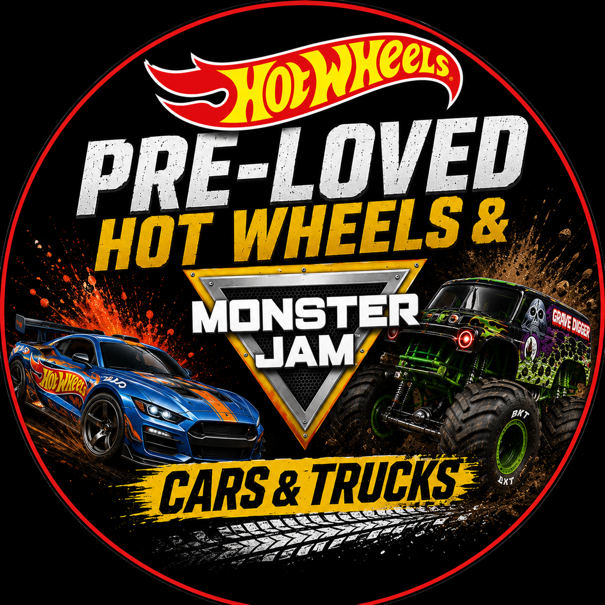 Pre-loved Hot Wheels & Monster Jam Cars & Trucks