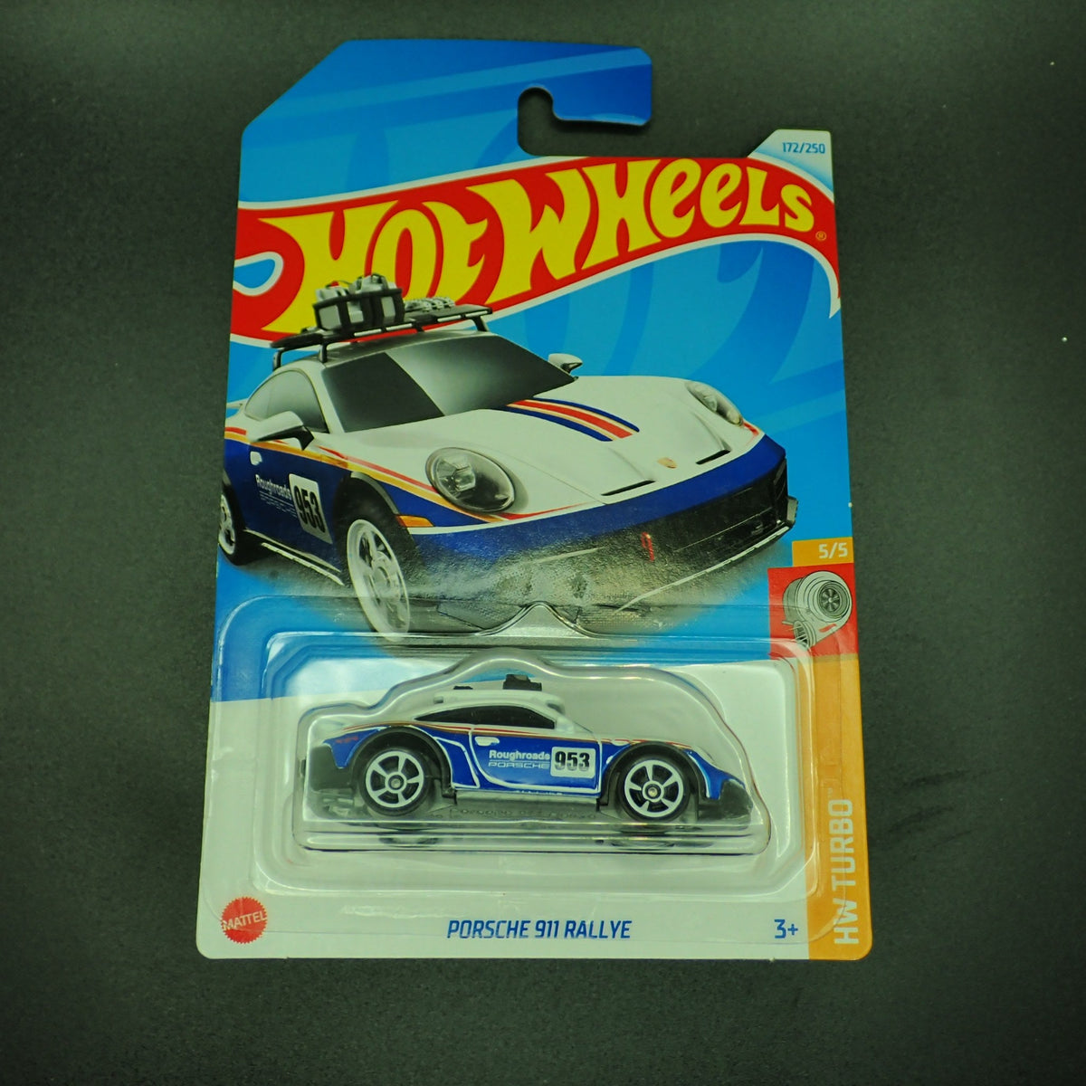 Hot Wheels HW Turbo Porsche 911 Rallye 1:64, front of card