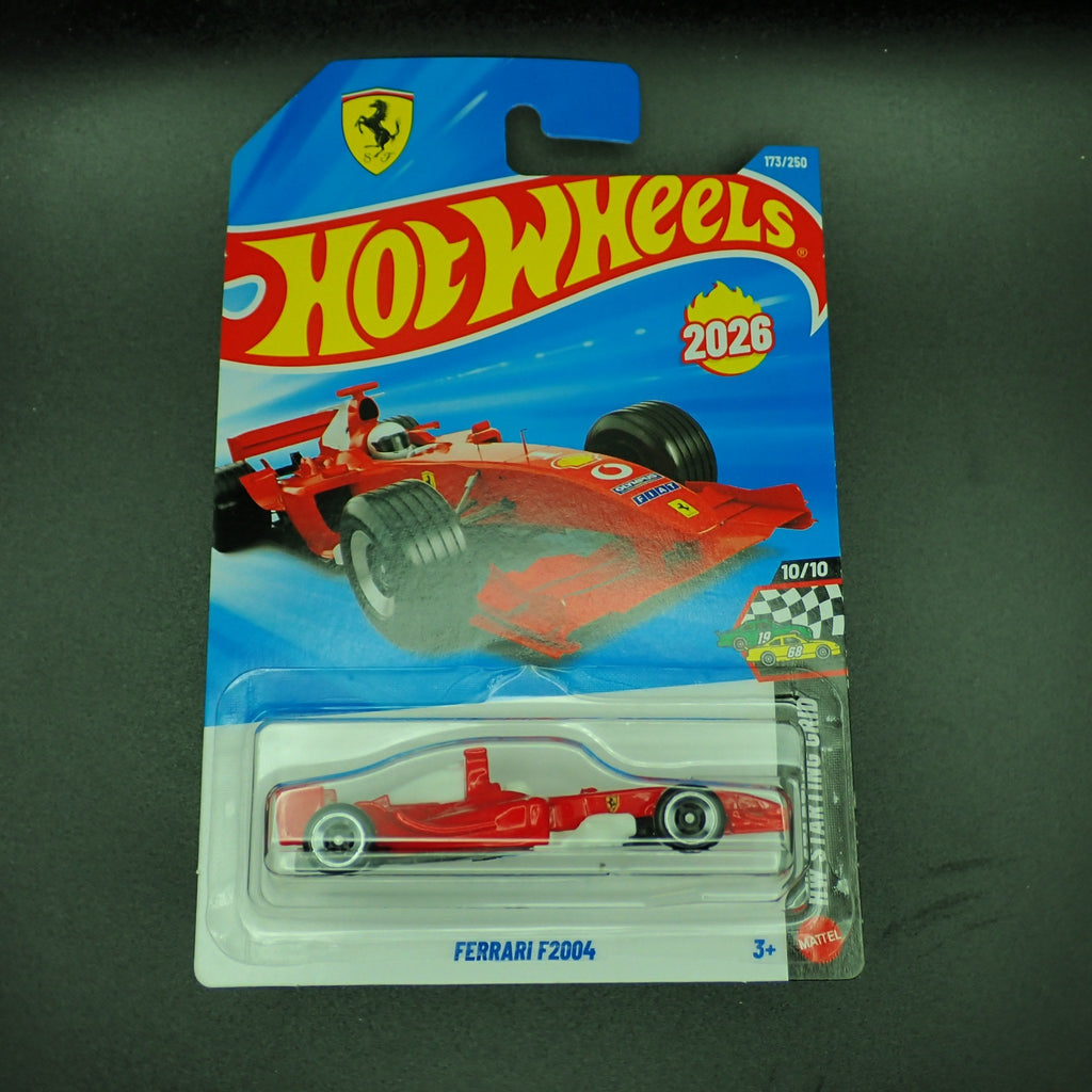 Hot Wheels HW Starting Grid Ferrari F2004 1:64, front of card