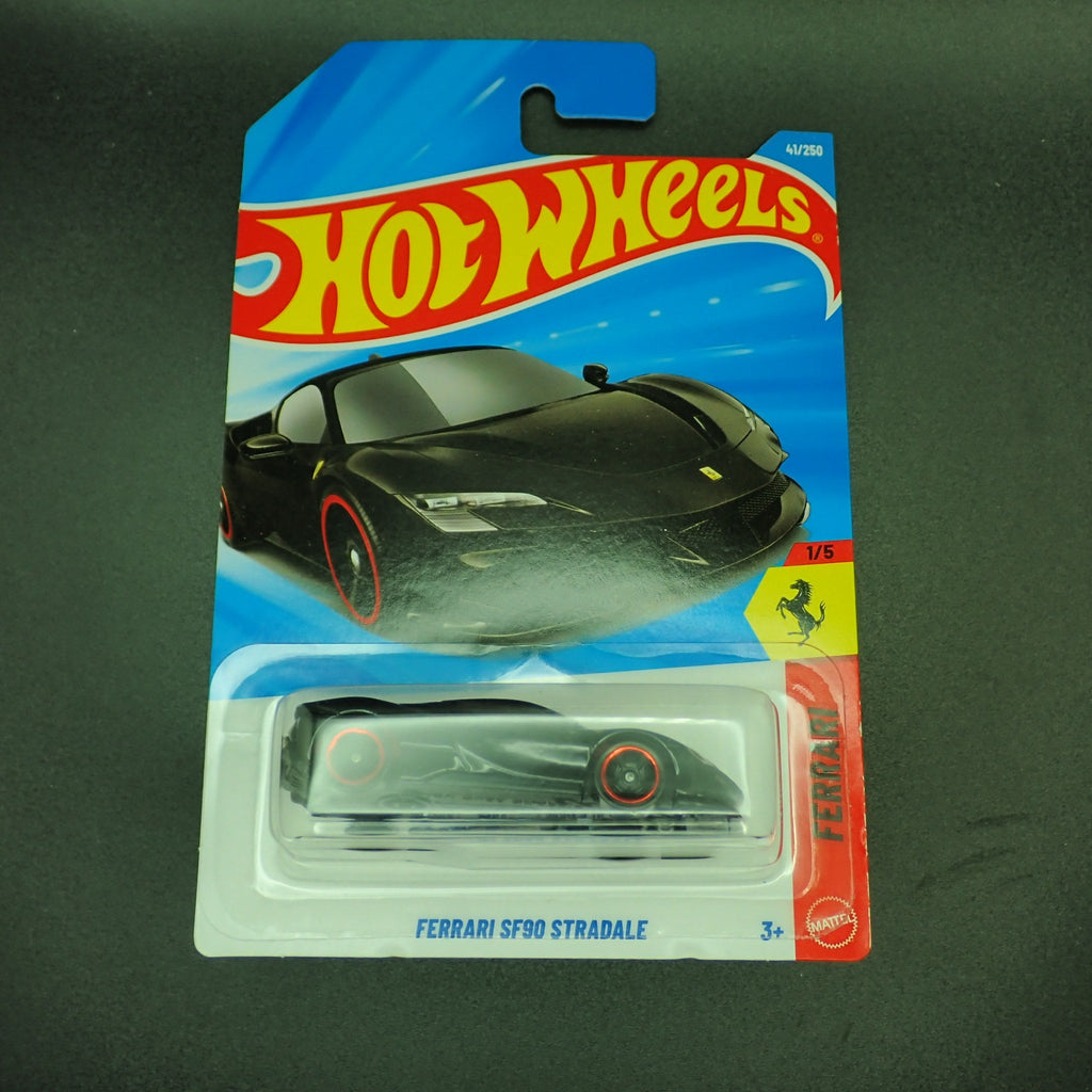 Hot Wheels Ferrari Series SF90 Stradale Black 1:64, front of card
