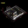 Hot Wheels Short Card Protector Case, empty case shown with dimensions