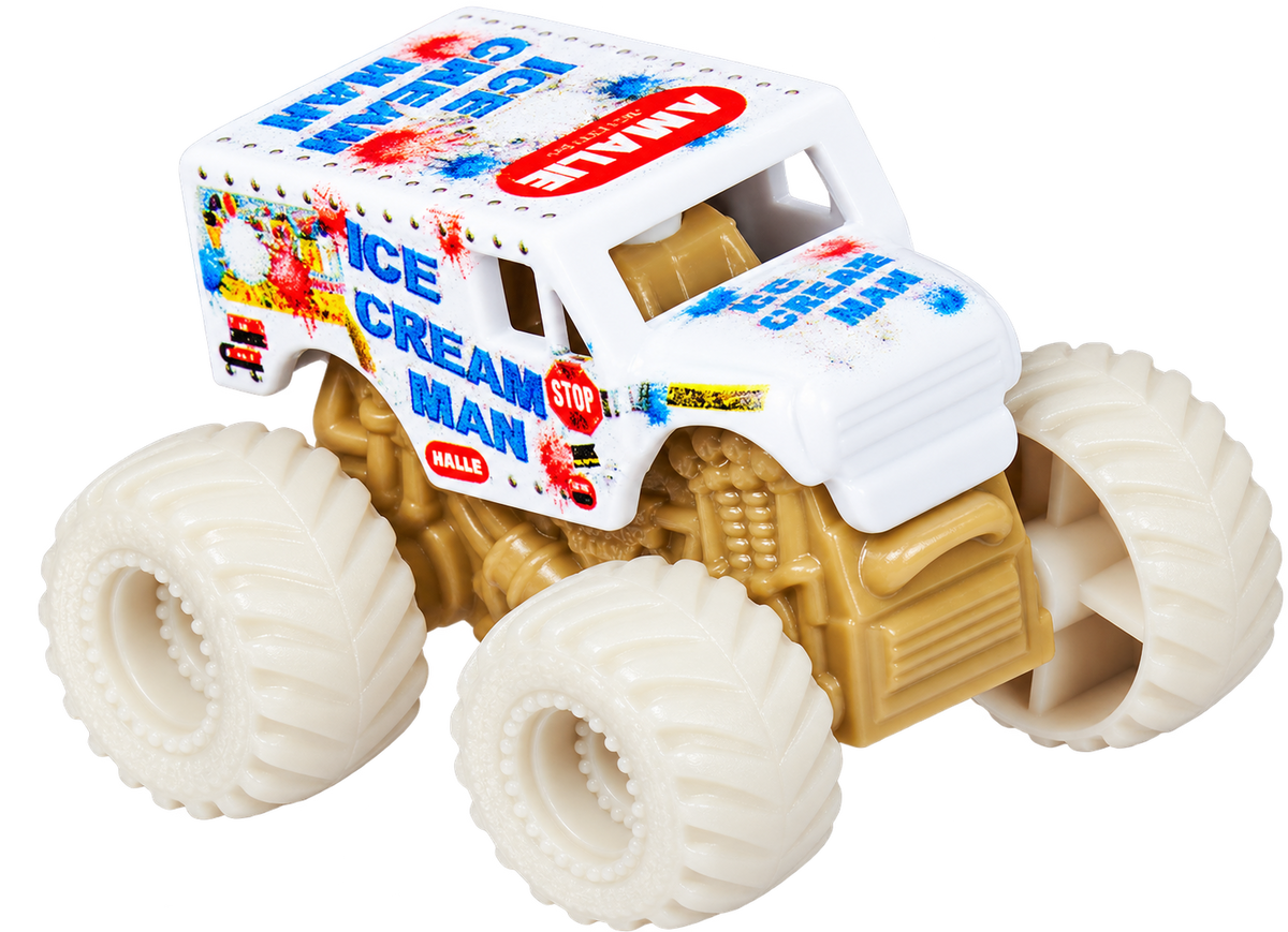Ice Cream Man 1:87 Monster Jam Mini truck without packaging